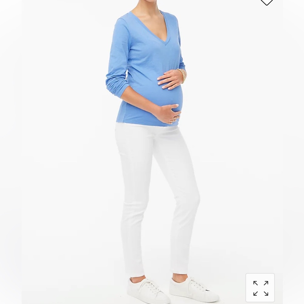 J.Crew Factory NWT White maternity jean in signature stretch - size 28